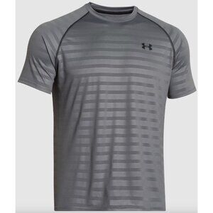 Under Armour Heatgear UA Tech Training Shirt Mens XL Gray Loose 1236401